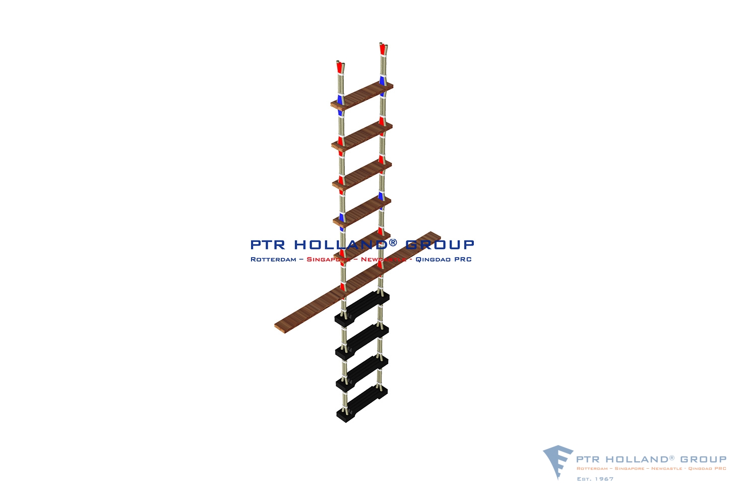 ruw Aannemer te veel Wooden Pilot ladder - PTR Holland ® Group